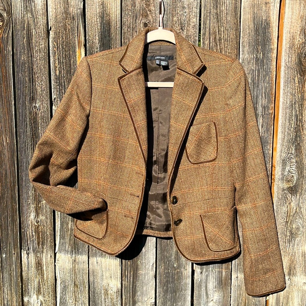 Zara Chevron Women’s Blazer size Med